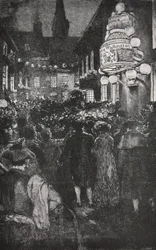 Celebración en la noche de la Inauguración